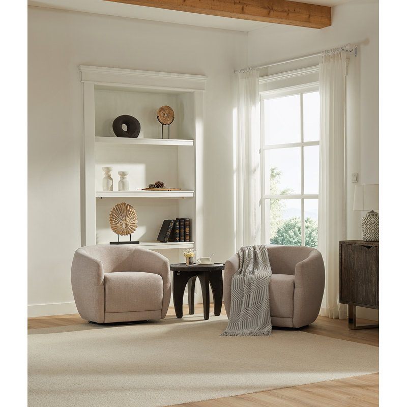 Fauteuil pivotant Ginevra, Gris
