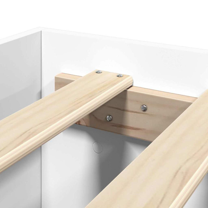 Bed, Double (4'6), White