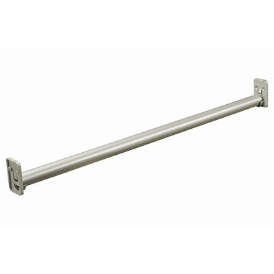 Impressions 30 in. - 48 in. Satin Nickel Adjustable Teardrop Closet Rod