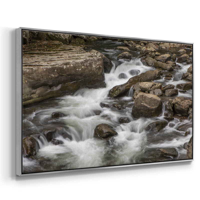 Rush Calm - reproduction d'art sur toile tendue, H 41 po x l 27 po x P 2 po, Encadrement argenté