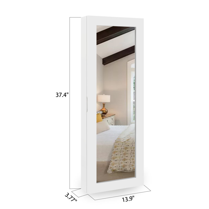 Wall Bulit-In Ironing Board Cabinet with Mirror