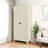 71'' 2 Shapely Door Cabinet With Lock, Metal Storage Cabinet With Doors And Adjustable Shelves