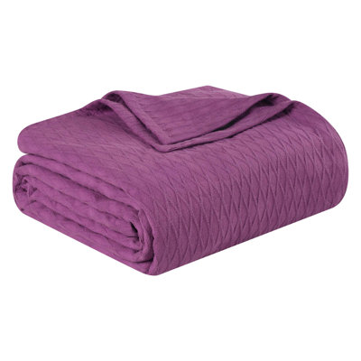 Couverture thermique en coton tissé toutes saisons Blue Nile Mills Elias