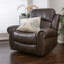 Fauteuil inclinable oscillant standard en similicuir de 43,25 po de largeur-358224221