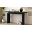U_STYLE Console au placage de frêne de conception unique, de style simple et moderne, avec un plateau de table astucieux, convenant au vestibule, au couloir, au salon, au vestibule-1190943878