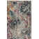 Tapis abstrait gris clair / fuchsia Christa