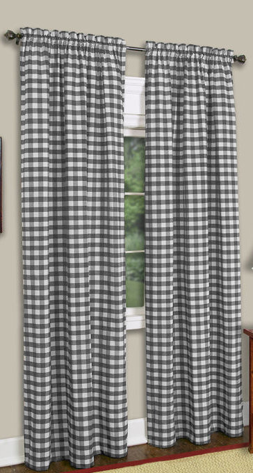 Haylee Sheer Curtain Single Panel, 63" L x 42" W