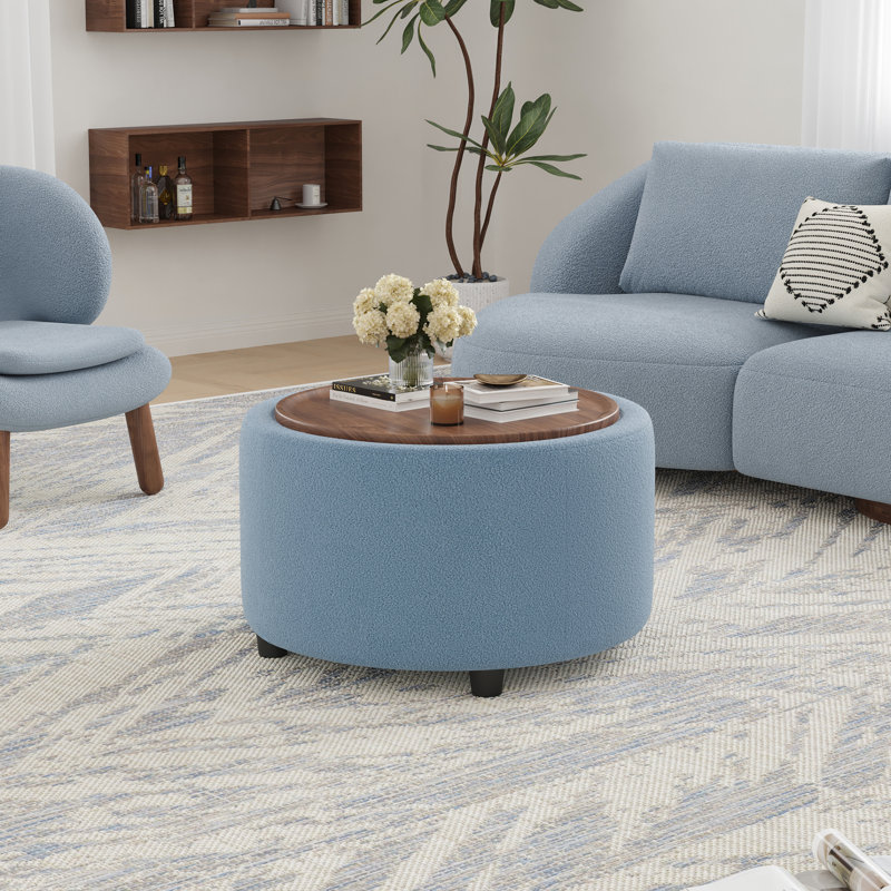 Round Coffee Table, Blue