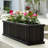 Barros Solid Cedar Rectangular Planter Box with Drainage Holes-2102627042-2088857659