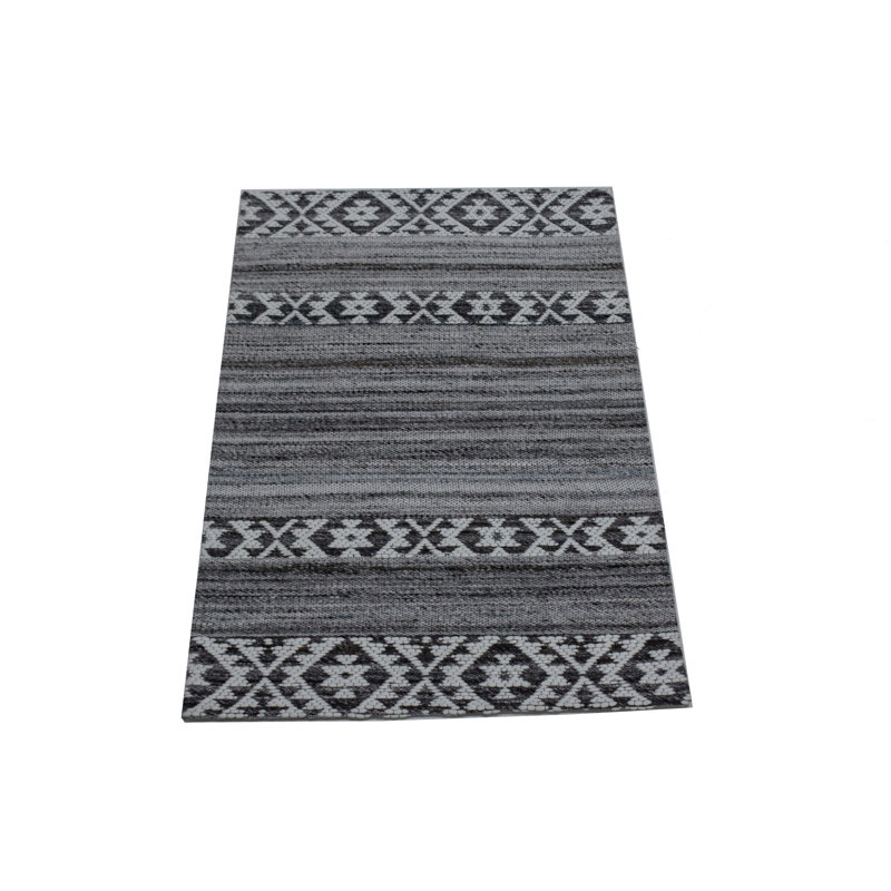 Tapis géométrique en laine touffeté à la main Deauville