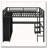 Loft Bed Frame with Built-in Wardrobe, Desk and Storage Shelves-1637165066