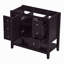 Meuble-lavabo 36 po sans lavabo, base d'armoire seulement, une armoire et trois tiroirs