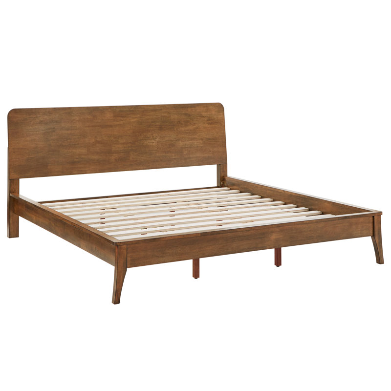 Olympia Platform Bed, King, Oak