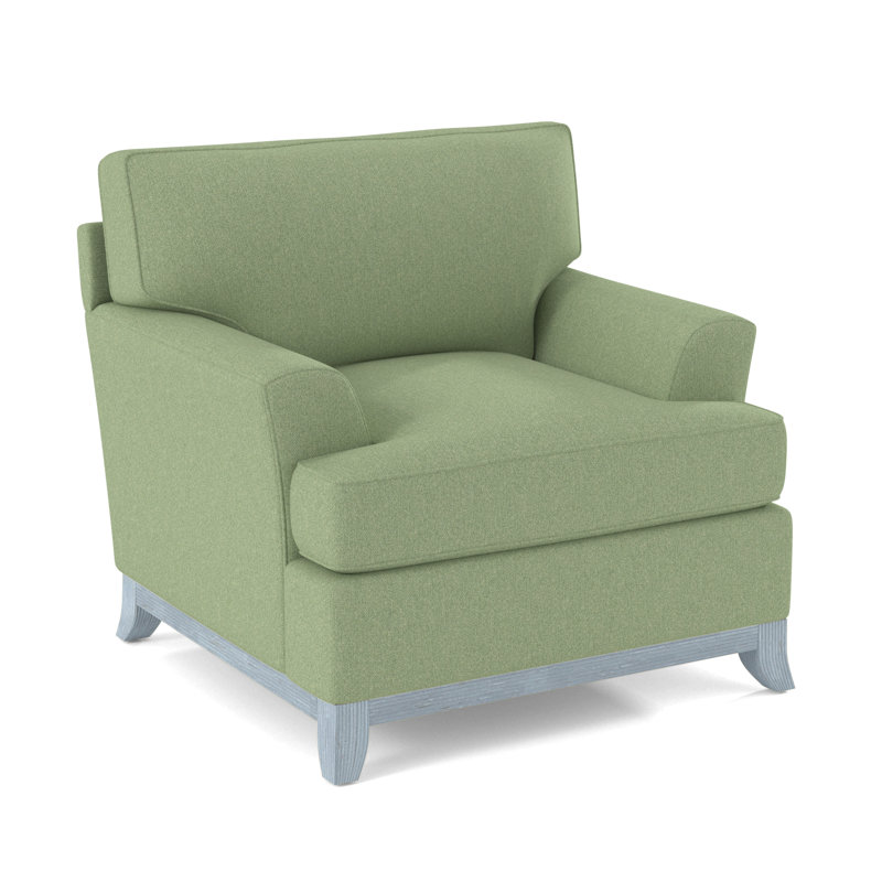 Oaks Way Armchair, Beige Performance Fabric; 0851-73, Sea Glass
