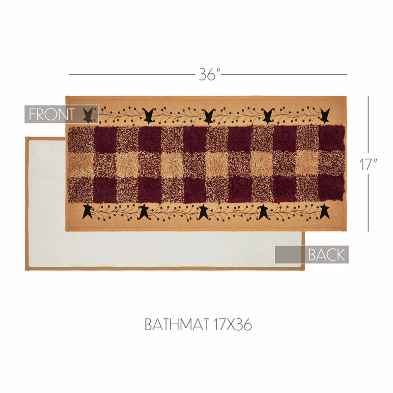 Tapis de bain en coton Pip Vinestar, L 17 po x L 36 po