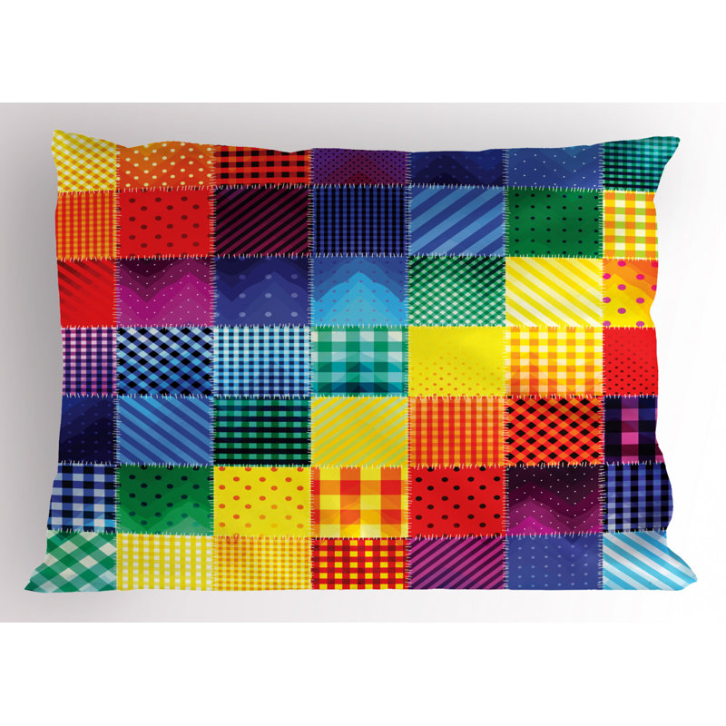 Polyester Geometric Sham Set, Twin
