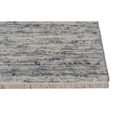 Tapis noué à la main Aspen Landscape - ivoire / noir - 9 pi x 12 pi