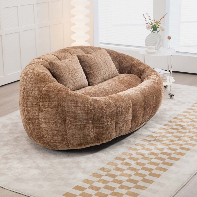 Bean Bag Chair, Coffee Chenille