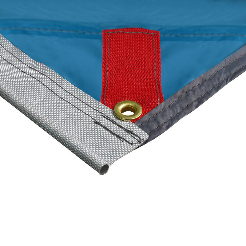 vidaXL Water Resistant Tarp with Roof Blue 94.49 x 137.80 in, 137.8" W x 94.5" D , Blue