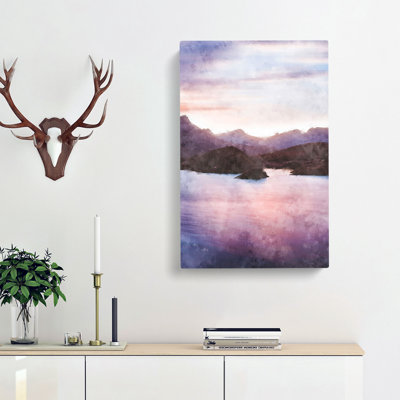 Calm Lake - Wrapped Canvas Painting