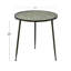 Table de bout à 3 pieds à plateau en verre