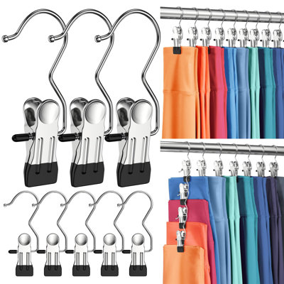 50 Pack Pants Hangers With Clip,Legging Organizer For Closet Hanging, Space Saving Yoga Pants Hangers Clip Hangers Closet Organization,Closet Organizers And Storage For Jeans,Shorts,Skirts,Hats