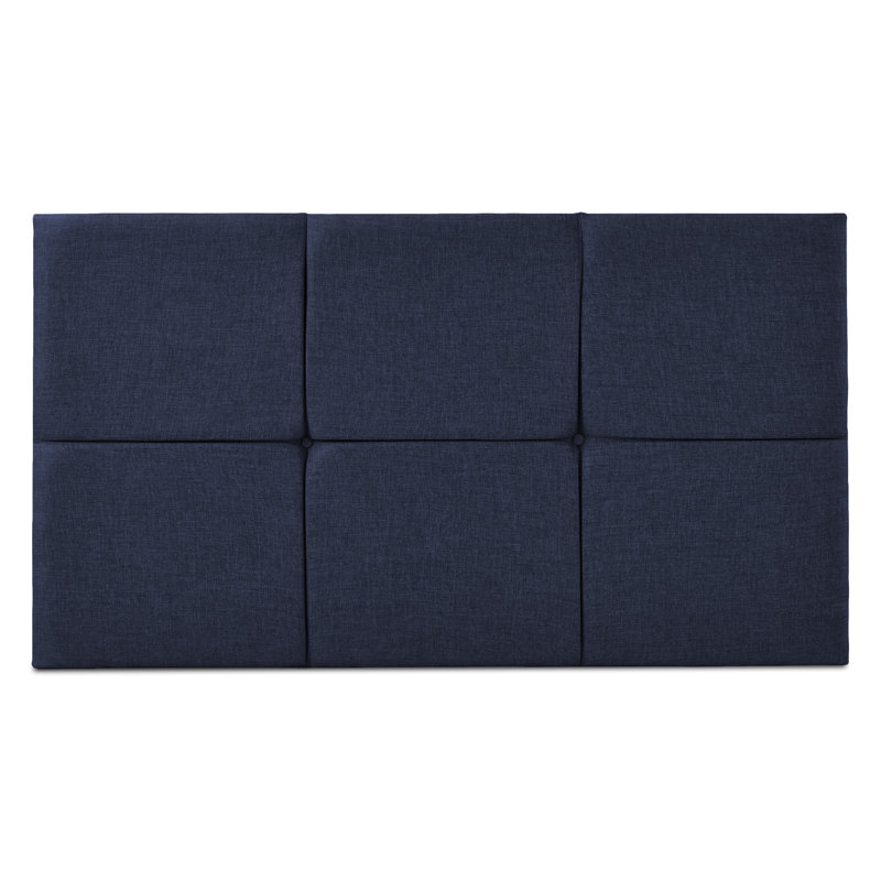Francios Upholstered Headboard, Kingsize (5'), Mid Blue
