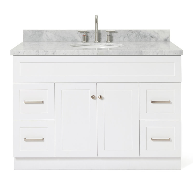 Ensemble de meuble-lavabo simple 49 po Abell, Blanc