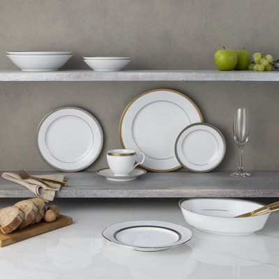  Noritake Charlotta Rim Soup Bowls, 9", 27 oz.