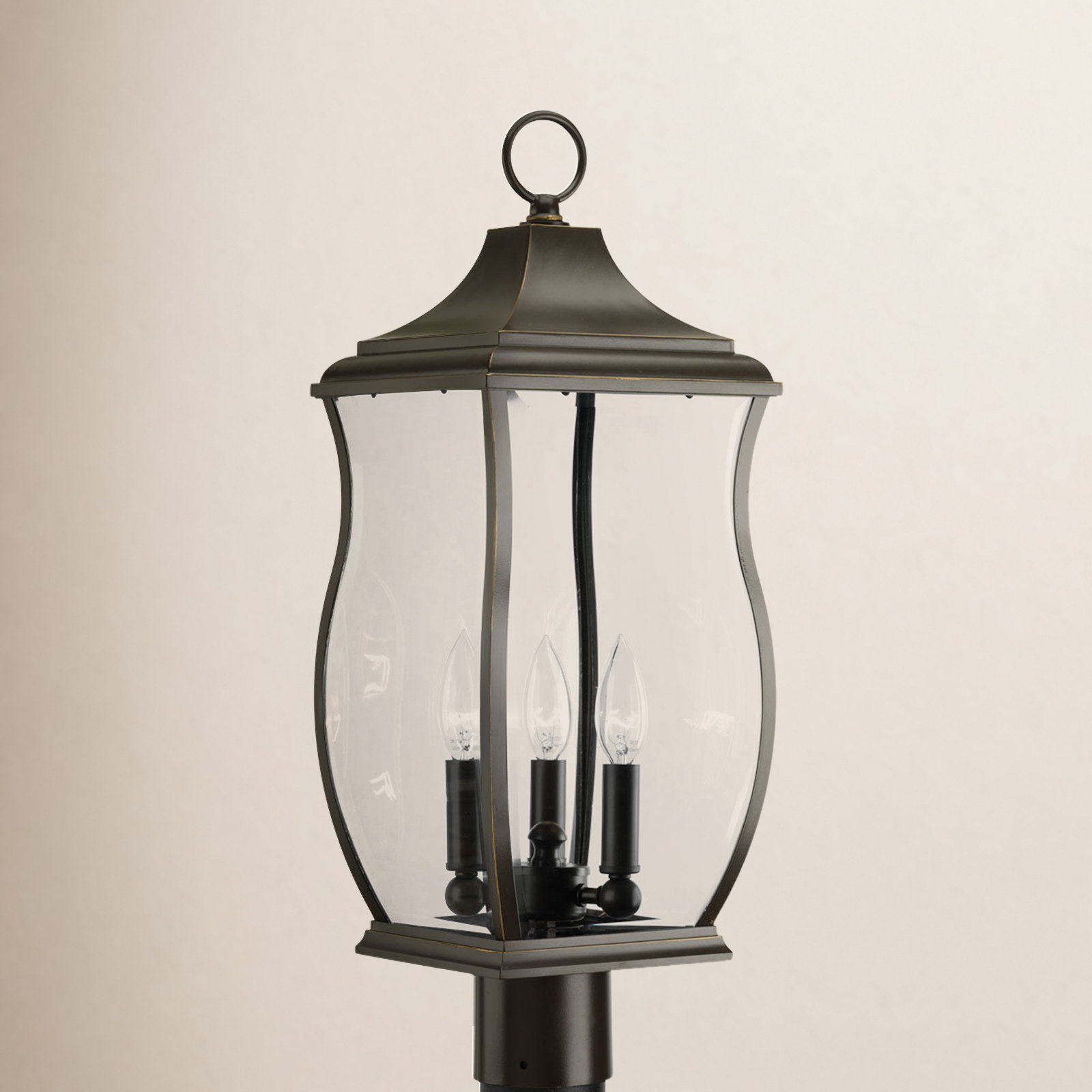 Beveled Oil-Rubbed Bronze Outdoor Lantern Head
