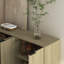 Buffet en bois moderne avec rangement, grand buffet cannelé avec tablettes réglables, crédence, console d'appoint-575174281