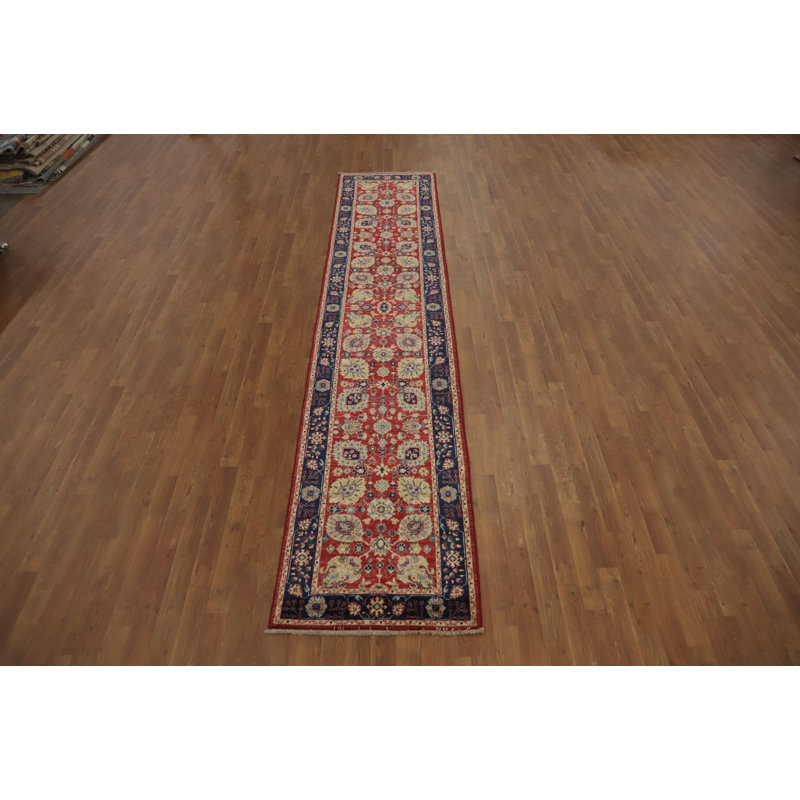 Tapis de couloir rouge élégant Timeless Decor Ziegler 3 x 12