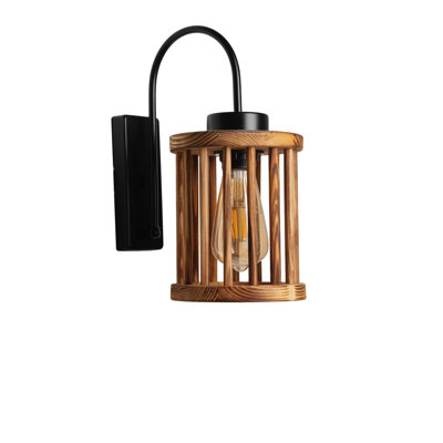 Maben Wood LED Wallchiere