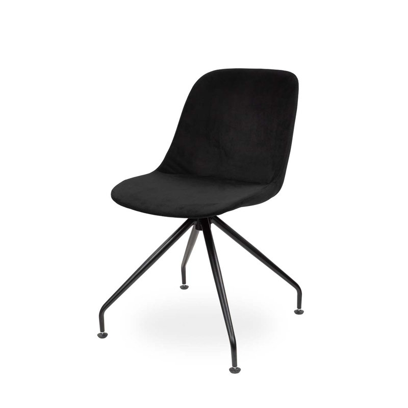 Upholstered Dining Chair, Black