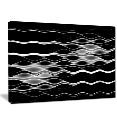 " White Waves Fractal Pattern "