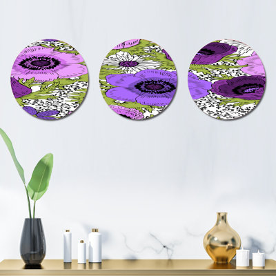 Plants & Flowers Wall Decor on Metal