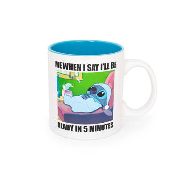 Silver Buffalo Disney Lilo & Stitch Mosaic Glass Coffee Mug | Holds 18  Ounces