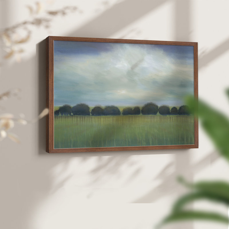 Greener Pastures -Framed Print - Restickable, 8" H x 10" W, Walnut