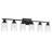 6-Light Black Bathroom Light Fixtures, Built-In LED Bulbs Included, Dimmable Vanity Light With Clear Glass Shade, Crystal LED Bathroom Lights Over Mirror For Bedroom, Living Room, Hallway, Farmhouse. Integrated LED Bulbs Included.-648981628