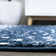Allerie Animal Print Navy/Cream Area Rug