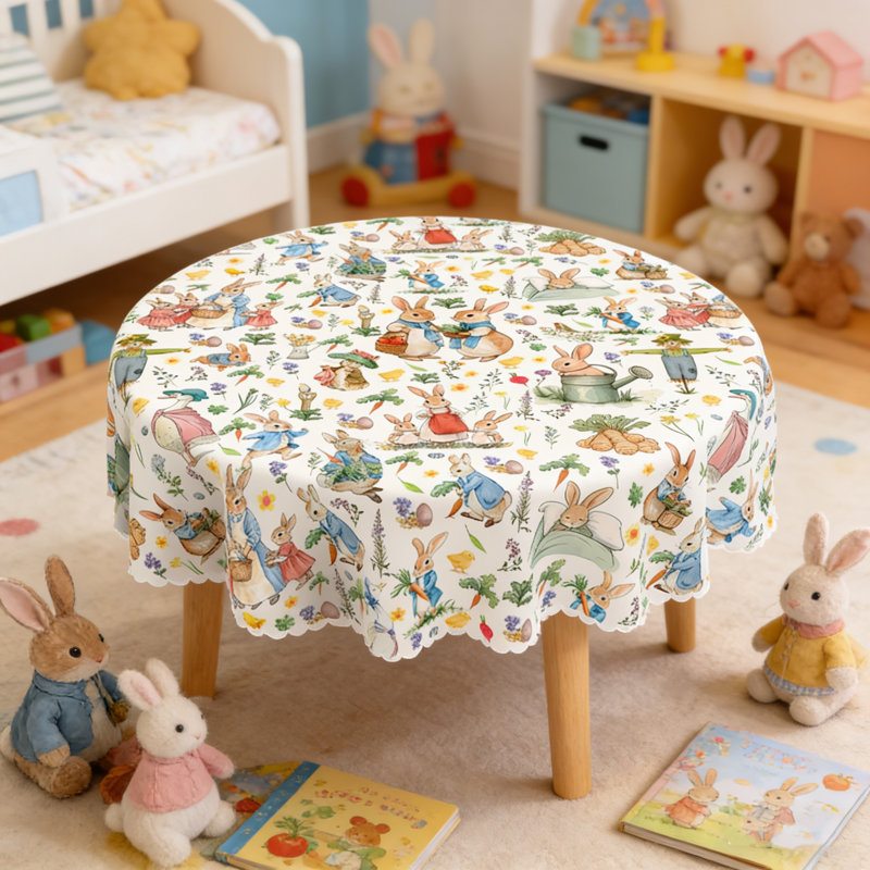 Nappe Pâques, Ronde 60 po 