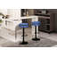 Deux tabourets de bar ronds de rangement deux pièces, tabouret de bar réglable en hauteur, tabouret de bar pivotant avec structure en métal, tabouret de bar moderne pour la maison-349209194