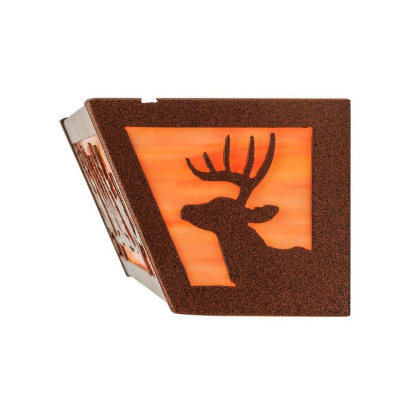 Meyda 20" Energy Star Deer at Lake 2-Light Vanity Bar