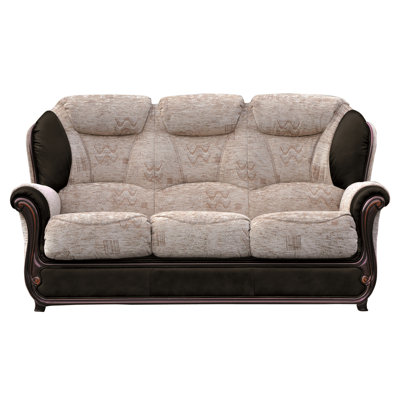 Kissell 3 Seater Faux Leather Sofa