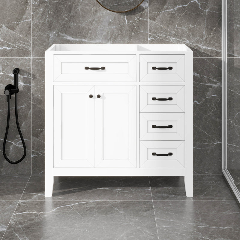Meuble-lavabo 36 po sans lavabo, White
