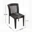 Ensemble de 4 chaises de salle à manger d'extérieur, empilables avec rotin en PE résistant aux rayons UV et structure en acier, supportant 400 lb pour le patio, le jardin et le balcon