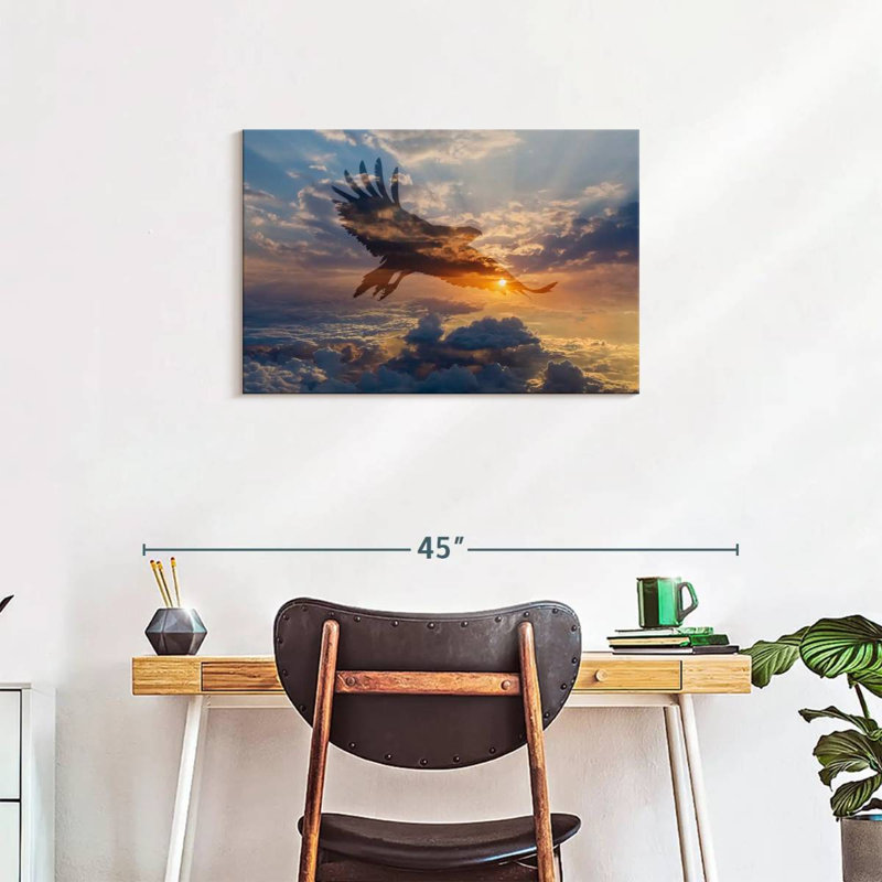 Silhouette de l'aube Brampt, H 20 po x l 30 po