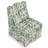 Flannel Single Dining Chair With Soft Cushion & Backrest, No Armrests, Matching Pillow For Waist Support, Green, Ideal For Living Room-1413062204