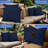 Pack of 2 Sunbrella® Outdoor Throw Pillows, Square Throw Pillows Inserts with Covers, Decorative Couch Pillows-124659272-131992912