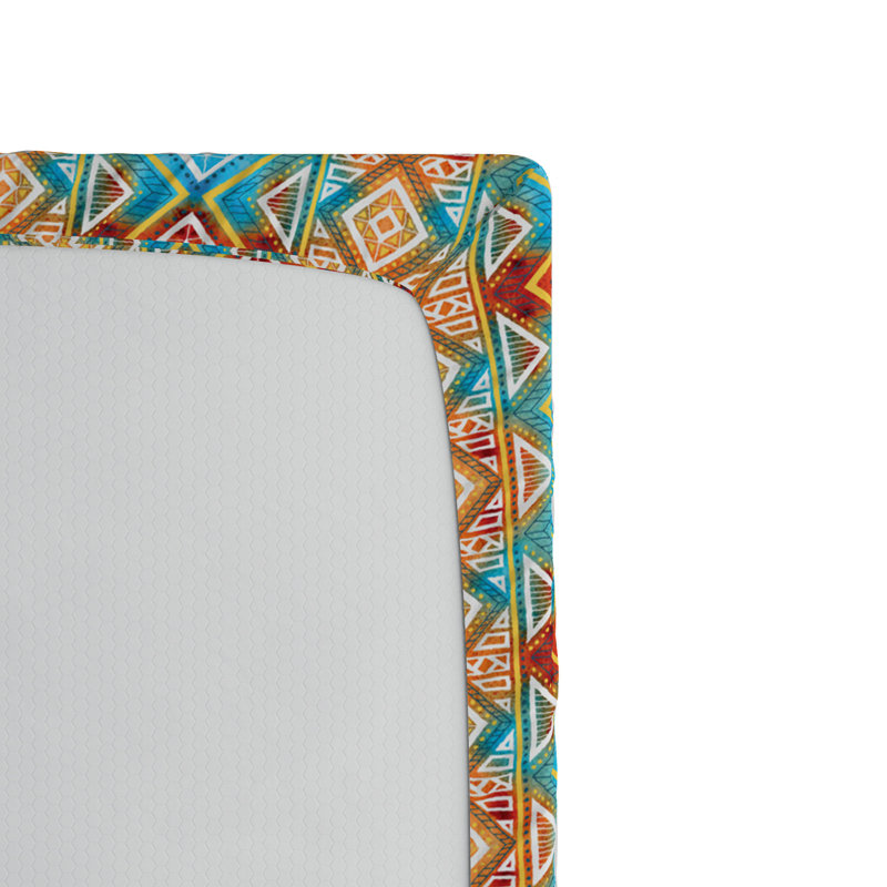 Microfiber Geometric Fitted Sheet, Twin XL Fitted Sheet